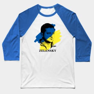 Volodymyr Zelensky Ukraine Flag Baseball T-Shirt